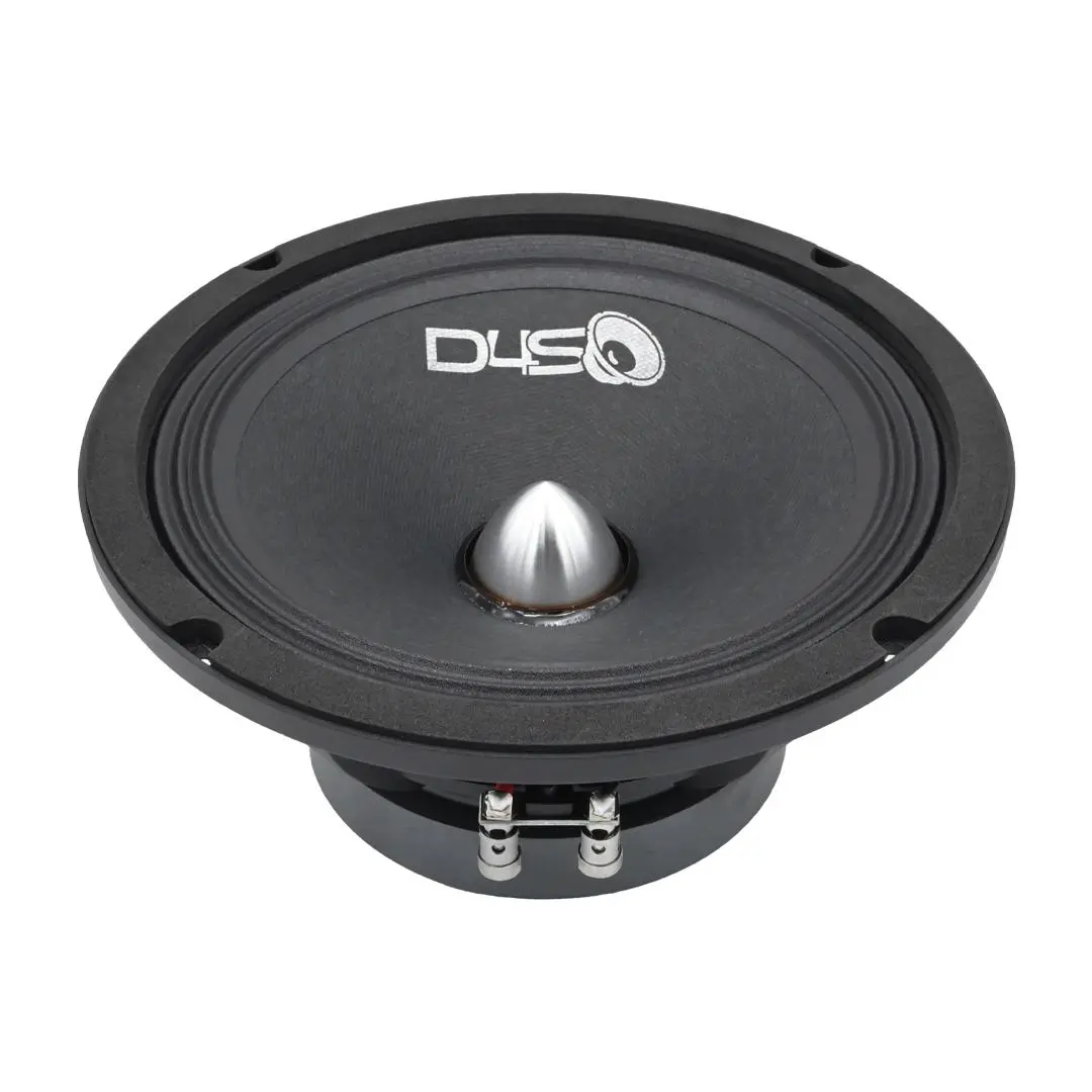DOWN4SOUND D4S-PRO804 - 8" Pro Audio Driver - 120W RMS, 4 Ohm High-Performance Midrange Speaker