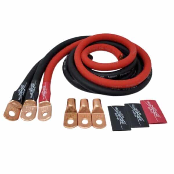 Sky High Car Audio 1/0 OFC Big 3 (RED/BLACK)