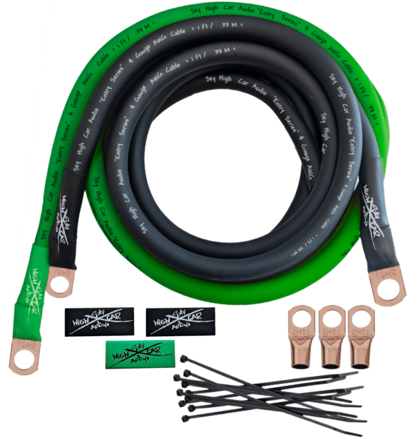 Sky High Car Audio E-Series 4 Gauge CCA Big 3 Upgrade Kit - Image 4