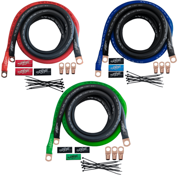 Sky High Car Audio E-Series 4 Gauge CCA Big 3 Upgrade Kit
