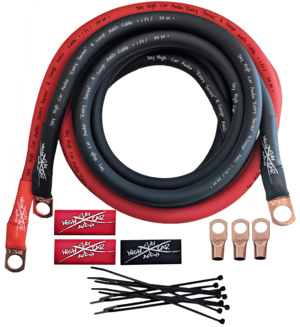 Sky High Car Audio E-Series 4 Gauge CCA Big 3 Upgrade Kit - Image 2