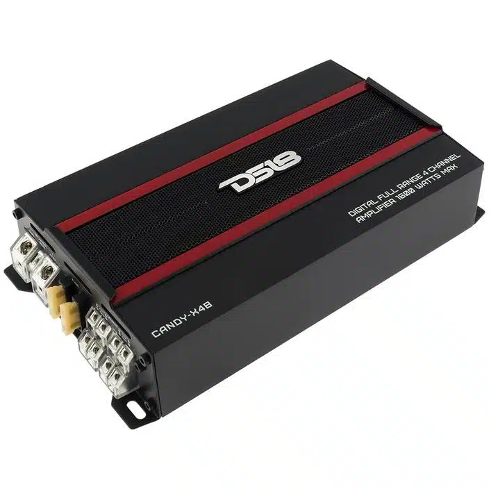 DS18 CANDY X4B COMPACT FULL RANGE CLASS D 4 CHANNEL AMPLIFIER 1600