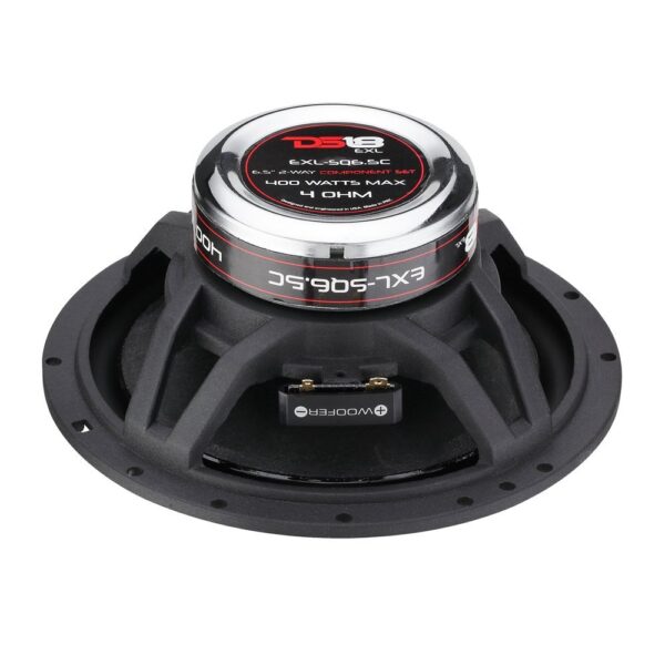 DS18 6.5" Inch 2 Way 400 Watts Max Component Speaker Set EXL-SQ6.5C 4 Ohm - Image 3