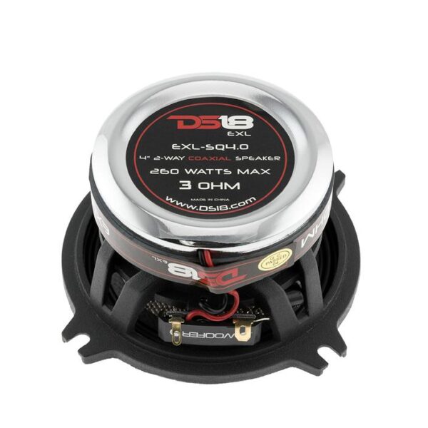 DS18 EXL-SQ4.0 4" 3 OHM 2-WAY COAXIAL SPEAKER 340 WATTS WITH FIBER GLASS CONE - Image 7