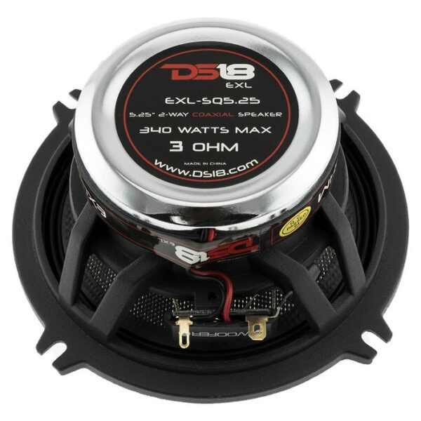 DS18 EXL-SQ5.25 5.25" 3 OHM 2-WAY COAXIAL SPEAKER 340 WATTS WITH FIBER GLASS CONE - Image 7