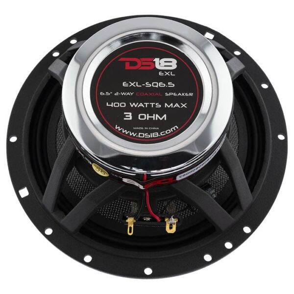 DS18 - EXL-SQ6.5 6.5" 3-OHM 2-WAY COAXIAL SPEAKER 400 WATTS w/ FIBER GLASS CONE (Pair) - Image 8