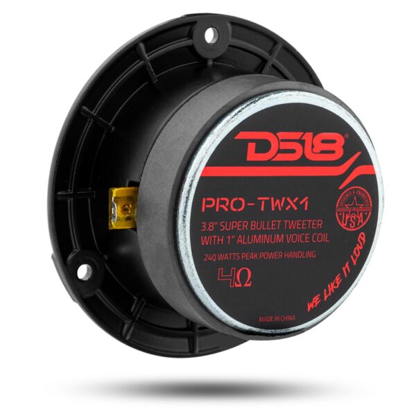 Pair of 3.5" DS18 PRO-TWX1 Super Bullet Tweeter 240 Watts 1" Aluminum 4-Ohm Vc (PRO-TWX1) - Image 3