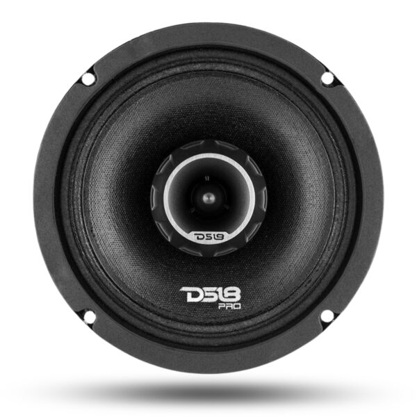 Single 6.5" DS18 PRO-ZT6 Water Resistant Cone Built-in Bullet Tweeter and Grill 450 Watts  4-Ohm (PRO-ZT6)