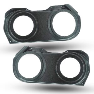 bare pod pair Speaker Upgrade for the Front Door of your 2010-2015 Chevrolet Camaro. Easy installation of a 6.5" and 5.25" Midrange for the most powerful car stereo possible.