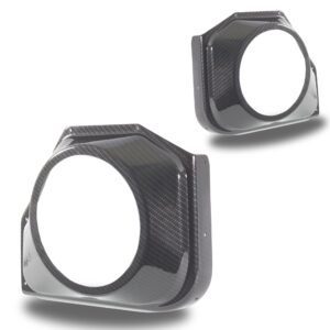 bare pod pair Speaker Upgrade for the Front Door of your 2010-2014 Ford Mustang. Easy installation of a Single 8" Midrange for the most powerful car stereo possible.