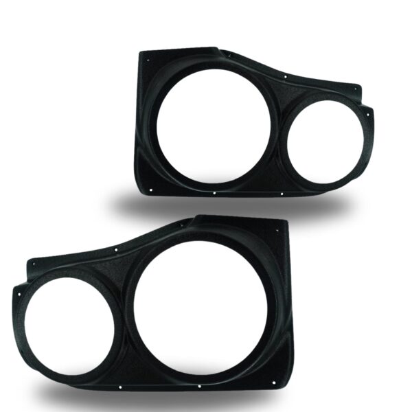 bare pod pair Speaker Upgrade for the Front Door of your 1996-2000 Toyota Tacoma. Easy installation of a 8" and 6.5" Midrange for the most powerful car stereo possible.