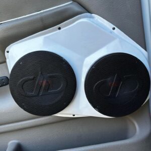 customer image Speaker Upgrade for the Front Door of your 2002-2005 Dodge Ram. Easy installation of a Dual 6.5" Midrange for the most powerful car stereo possible.