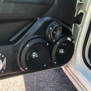 customer image Speaker Upgrade for the Front Door of your 2008-2010 Dodge Charger. Easy installation of a Dual 6.5" Midrange and Single 3.5" Super Tweeter for the most powerful car stereo possible.