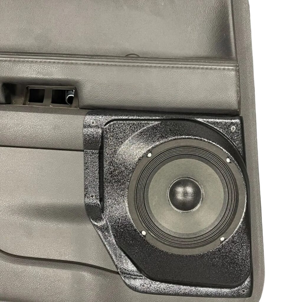 customer image Speaker Upgrade for the Rear Door of your 2011-2015 Ford Explorer. Easy installation of a Single 8" Midrange for the most powerful car stereo possible.