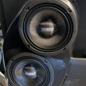 customer image Speaker Upgrade for the Front Door of your 2014-2018 Chevrolet Silverado, GMC Sierra. Easy installation of a Dual 6.5" Midrange for the most powerful car stereo possible.