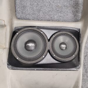 center ortho Speaker Upgrade for the Rear Door of your 2000-2006 Chevrolet Silverado, GMC Sierra. Easy installation of a 8" and 6.5" Midrange for the most powerful car stereo possible.