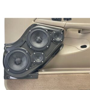 center ortho Speaker Upgrade for the Front Door of your 2000-2006 Chevrolet Tahoe, Suburban, Avalanche, Silverado. GMC Yukon, Sierra. Cadillac Escalade. Easy installation of a Dual 6.5" Midrange and Dual 3.5" Super Tweeter for the most powerful car stereo possible.