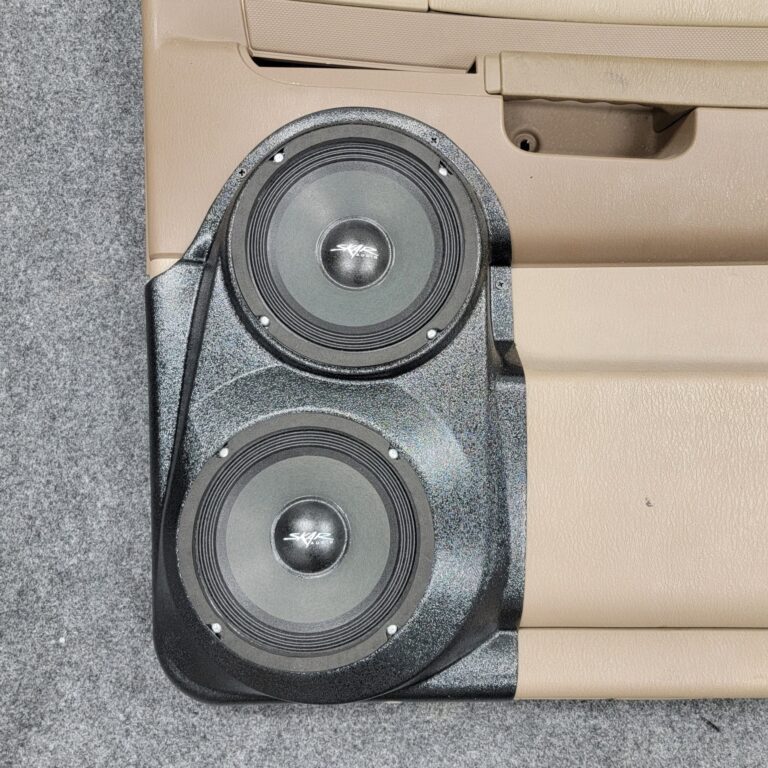 center ortho Speaker Upgrade for the Rear Door of your 2001-2003 Dodge Durango. Easy installation of a Dual 6.5" Midrange for the most powerful car stereo possible.