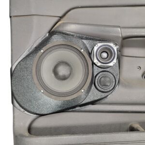 center ortho Speaker Upgrade for the Front Door of your 2002-2005 Dodge Ram. Easy installation of a 8", 3.5" and Tweeter for the most powerful car stereo possible.