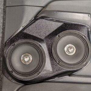 center ortho Speaker Upgrade for the Front Door of your 2002-2005 Dodge Ram. Easy installation of a Dual 6.5" Midrange for the most powerful car stereo possible.