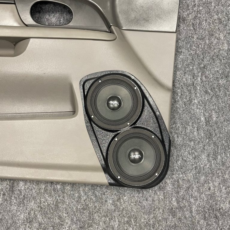 center ortho Speaker Upgrade for the Front Door of your 2002-2008 GMC Envoy, Isuzu Ascender. Easy installation of a Dual 6.5" Midrange for the most powerful car stereo possible.