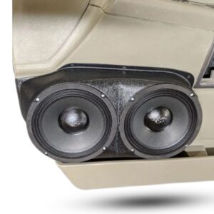 center ortho Speaker Upgrade for the Front Door of your 2004-2007 Hummer H2. Easy installation of a Dual 8" Midrange for the most powerful car stereo possible.