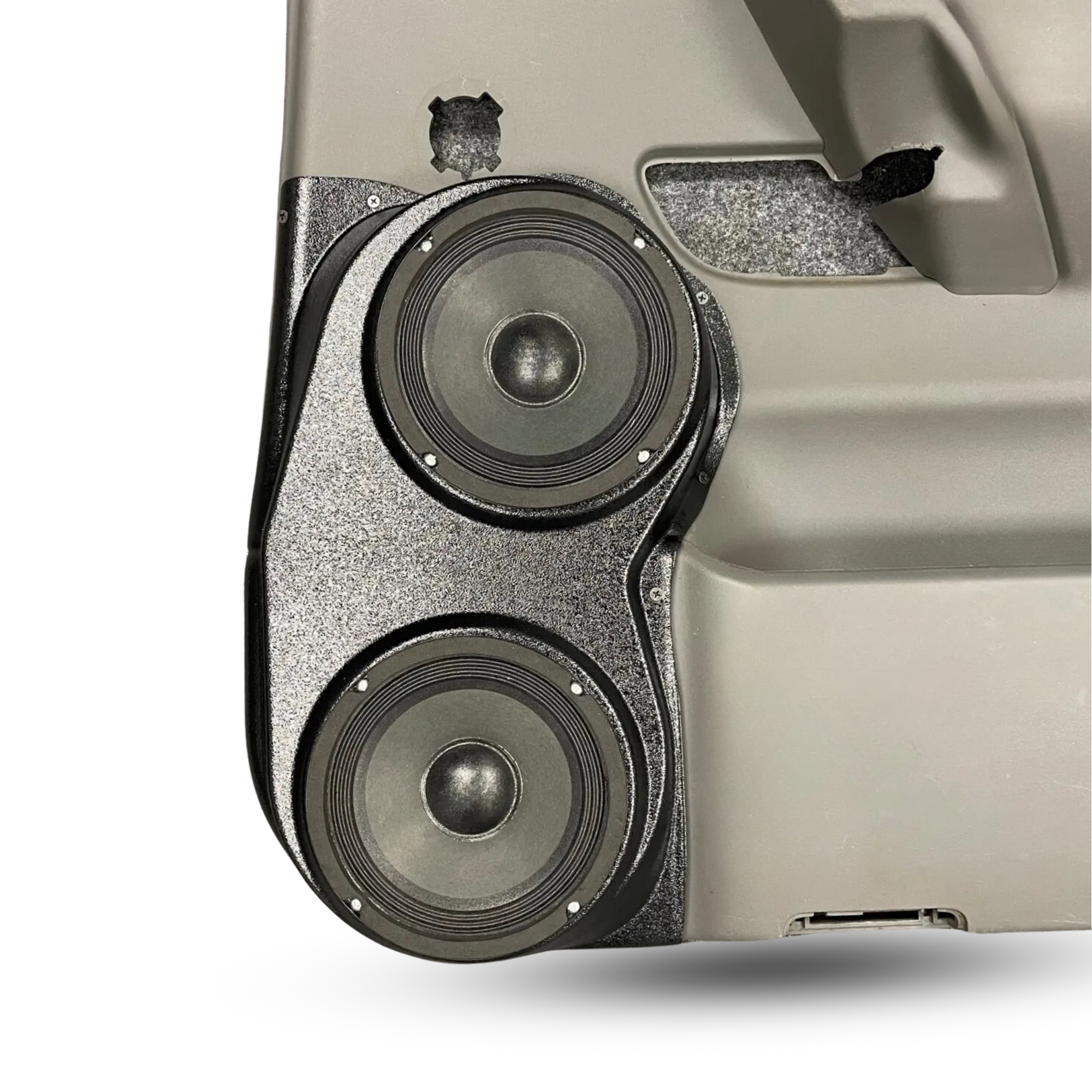 Dual 6.50 in Speaker Pods compatible with the Rear Door of a 04 14