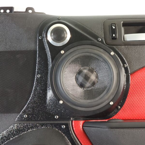 center ortho Speaker Upgrade for the Front Door of your 2005-2009 Ford Mustang. Easy installation of a 6.5" Component Set for the most powerful car stereo possible.