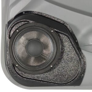 center ortho Speaker Upgrade for the Front Door of your 2005-2008 Toyota Tacoma. Easy installation of a Single 8" Midrange for the most powerful car stereo possible.