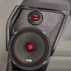 center ortho Speaker Upgrade for the Front Door of your 2006-2008 Dodge Ram. Easy installation of a 8" Midrange and Tweeter for the most powerful car stereo possible.