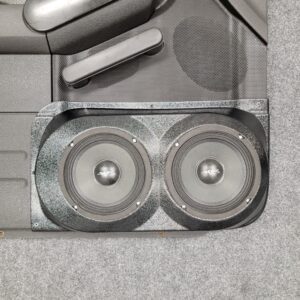 center ortho Speaker Upgrade for the Front Door of your 2006-2010 Ford Explorer. Easy installation of a Dual 6.5" Midrange for the most powerful car stereo possible.