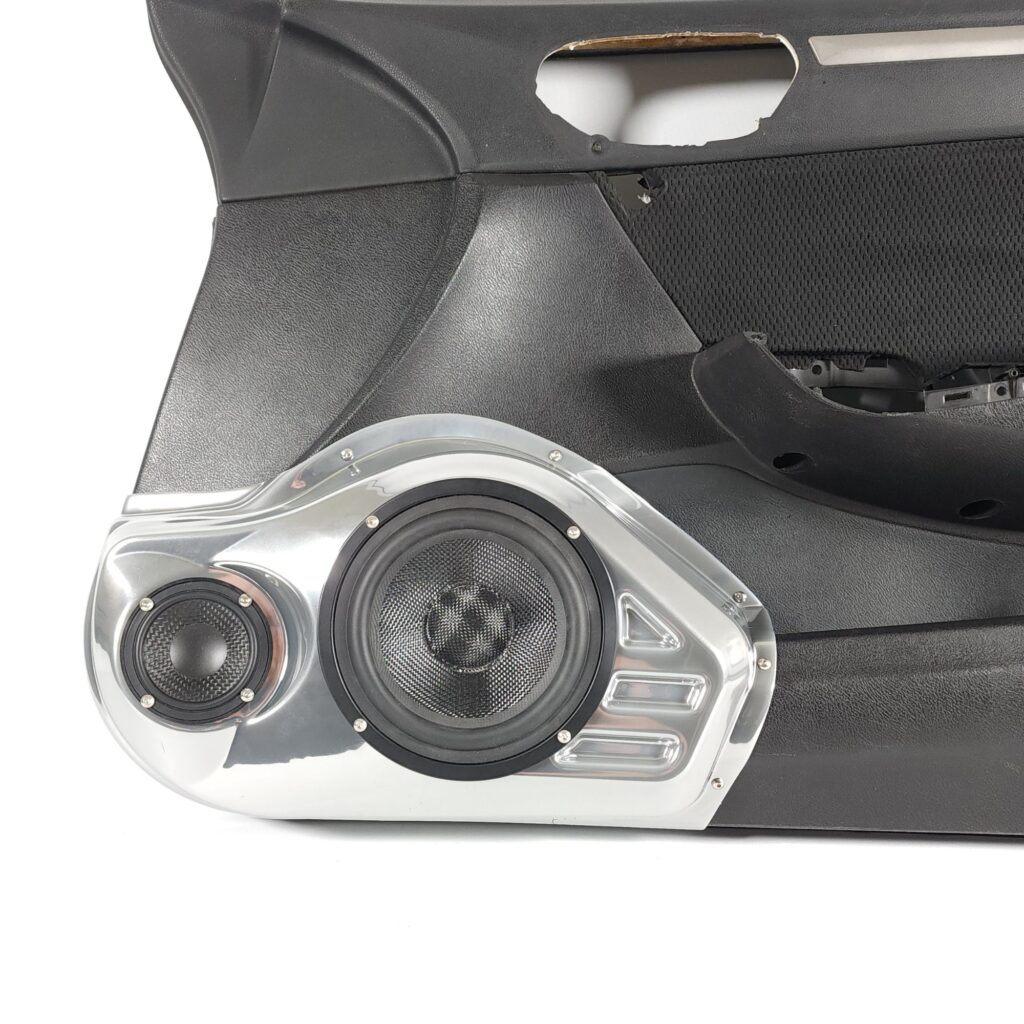 center ortho Speaker Upgrade for the Front Door of your 2006-2011 Honda Civic Coupe. Easy installation of a 6.5" and 3.5" Midrange or Tweeter for the most powerful car stereo possible.