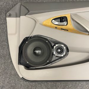 center ortho Speaker Upgrade for the Front Door of your 2007-2011 Toyota Camry. Easy installation of a 8" and 3.5" Super Tweeter for the most powerful car stereo possible.