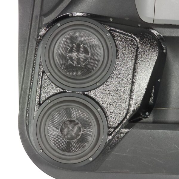 center ortho Speaker Upgrade for the Front Door of your 2007-2013 Toyota Tundra. Easy installation of a Dual 6.5" Midrange for the most powerful car stereo possible.