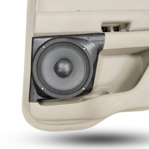 center ortho Speaker Upgrade for the Rear Door of your 2011-2015 Ford Explorer. Easy installation of a Single 8" Midrange for the most powerful car stereo possible.