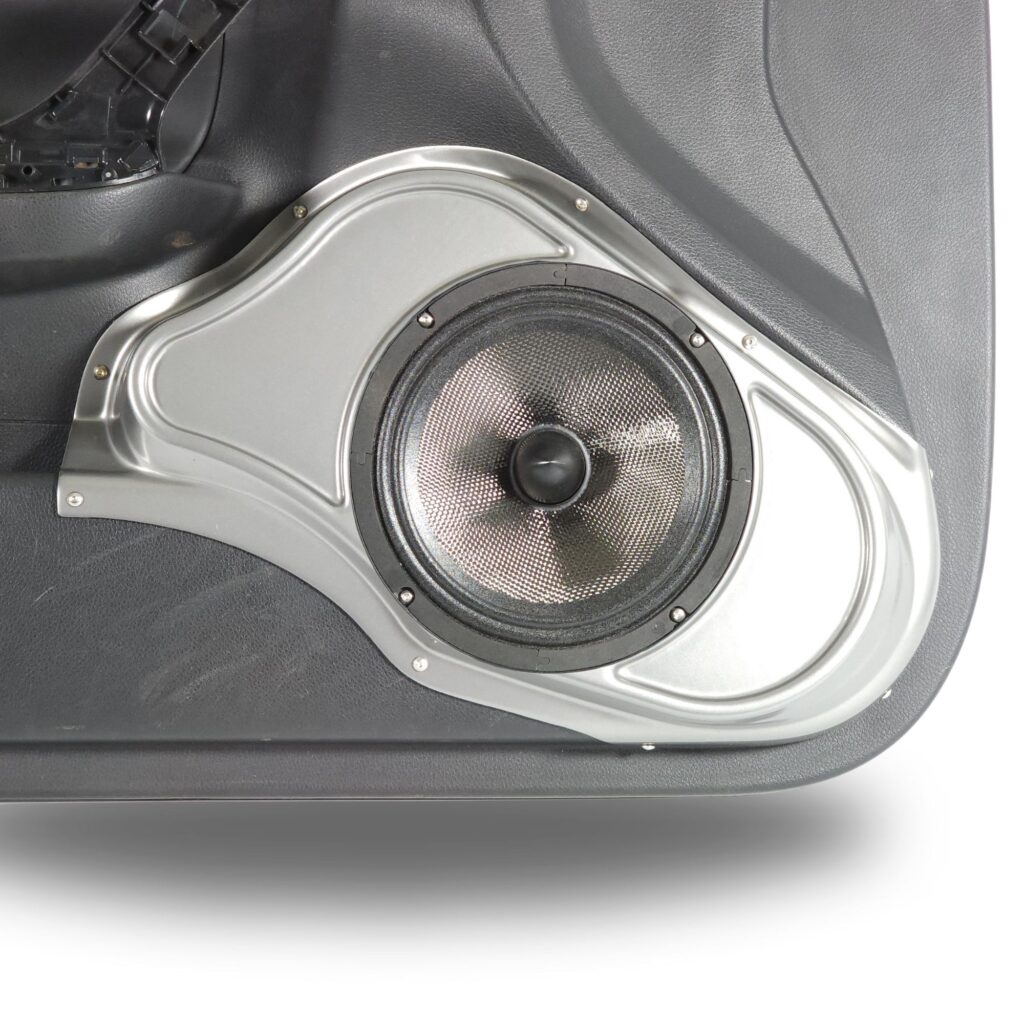 center ortho Speaker Upgrade for the Front Door of your 2013-2018 Nissan Altima. Easy installation of a Single 8" Midrange for the most powerful car stereo possible.