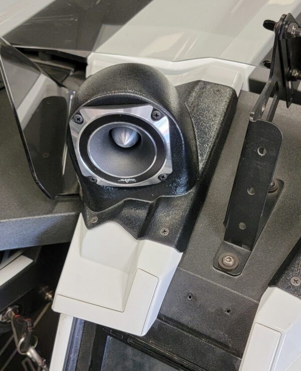 center ortho Speaker Upgrade for the Dash of your 2015-2021 Polaris Slingshot. Easy installation of a Single 3.5" Speaker or Tweeter for the most powerful car stereo possible.