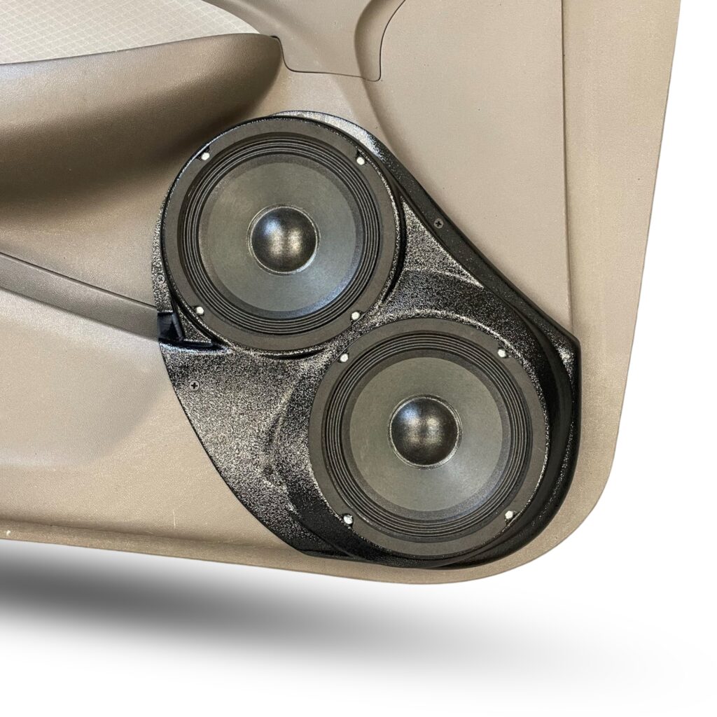 center ortho Speaker Upgrade for the Front Door of your 2016-2022 Chevrolet Malibu. Easy installation of a Dual 6.5" Midrange for the most powerful car stereo possible.