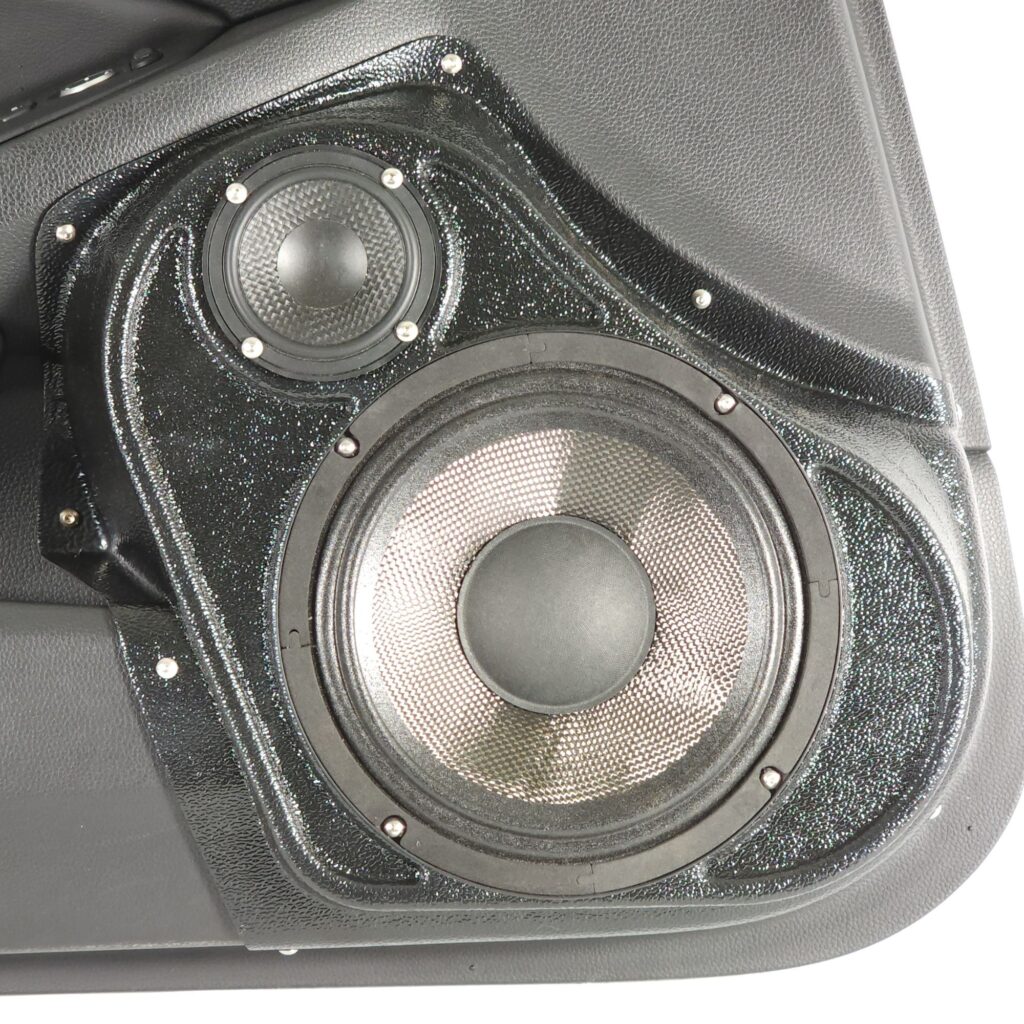 center ortho Speaker Upgrade for the Front Door of your 2018-2022 Honda Accord Sedan. Easy installation of a 8" and 3.5" Super Tweeter for the most powerful car stereo possible.