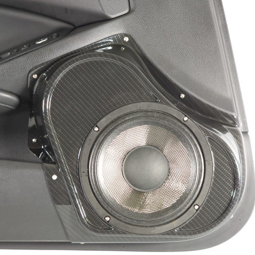 center ortho Speaker Upgrade for the Front Door of your 2018-2022 Honda Accord Sedan. Easy installation of a Single 8" Midrange for the most powerful car stereo possible.