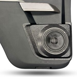 center ortho Speaker Upgrade for the Rear Door of your 2021-2023 Ford Bronco. Easy installation of a Single 6.5" Midrange for the most powerful car stereo possible.