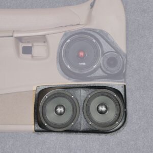 center ortho Speaker Upgrade for the Front Door of your 1997-2001 Ford Explorer. Easy installation of a Dual 6.5" Midrange for the most powerful car stereo possible.