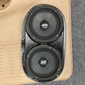 center ortho Speaker Upgrade for the Rear Door of your 1998-2000 Dodge Durango. Easy installation of a Dual 6.5" Midrange for the most powerful car stereo possible.