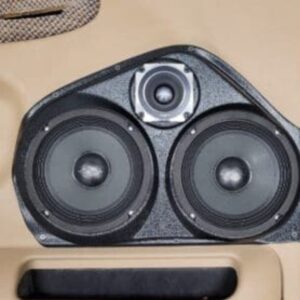 center ortho Speaker Upgrade for the Front Door of your 1994-2001 Dodge Ram. Easy installation of a Dual 6.5" Midrange and Single 3.5" Super Tweeter for the most powerful car stereo possible.