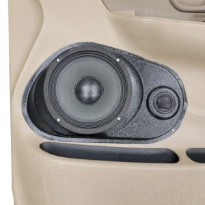 center ortho Speaker Upgrade for the Front Door of your 1999-2003 Ford F150. Easy installation of a 8" Midrange and Tweeter for the most powerful car stereo possible.