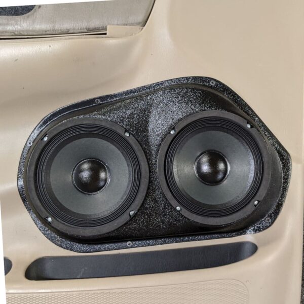 center ortho Speaker Upgrade for the Front Door of your 1999-2003 Ford F150. Easy installation of a Dual 6.5" Midrange for the most powerful car stereo possible.