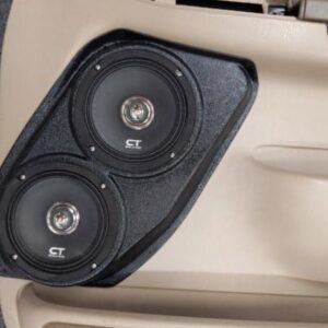 center ortho Speaker Upgrade for the Front Door of your 1999-2007 Ford F250, F350, Excursion. Easy installation of a Dual 6.5" Midrange for the most powerful car stereo possible.