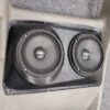 Dual 6.5" Speaker Pods for the Rear Door of a 00-06 Chevrolet Silverado-GMC Sierra Extended Cab Manual Window
