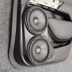 left 2 Speaker Upgrade for the Rear Door of your 2015-2022 Chevrolet Colorado, GMC Canyon. Easy installation of a Dual 6.5" Midrange for the most powerful car stereo possible.