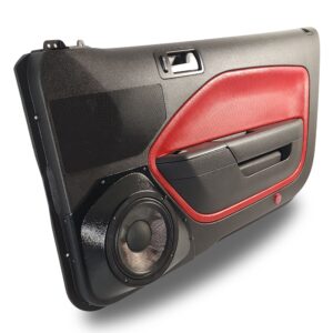 left full Speaker Upgrade for the Front Door of your 2005-2009 Ford Mustang. Easy installation of a Single 8" Midrange for the most powerful car stereo possible.